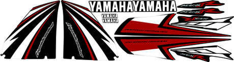 Yamaha Aerox 50 2008 Decals and Graphics Scooter